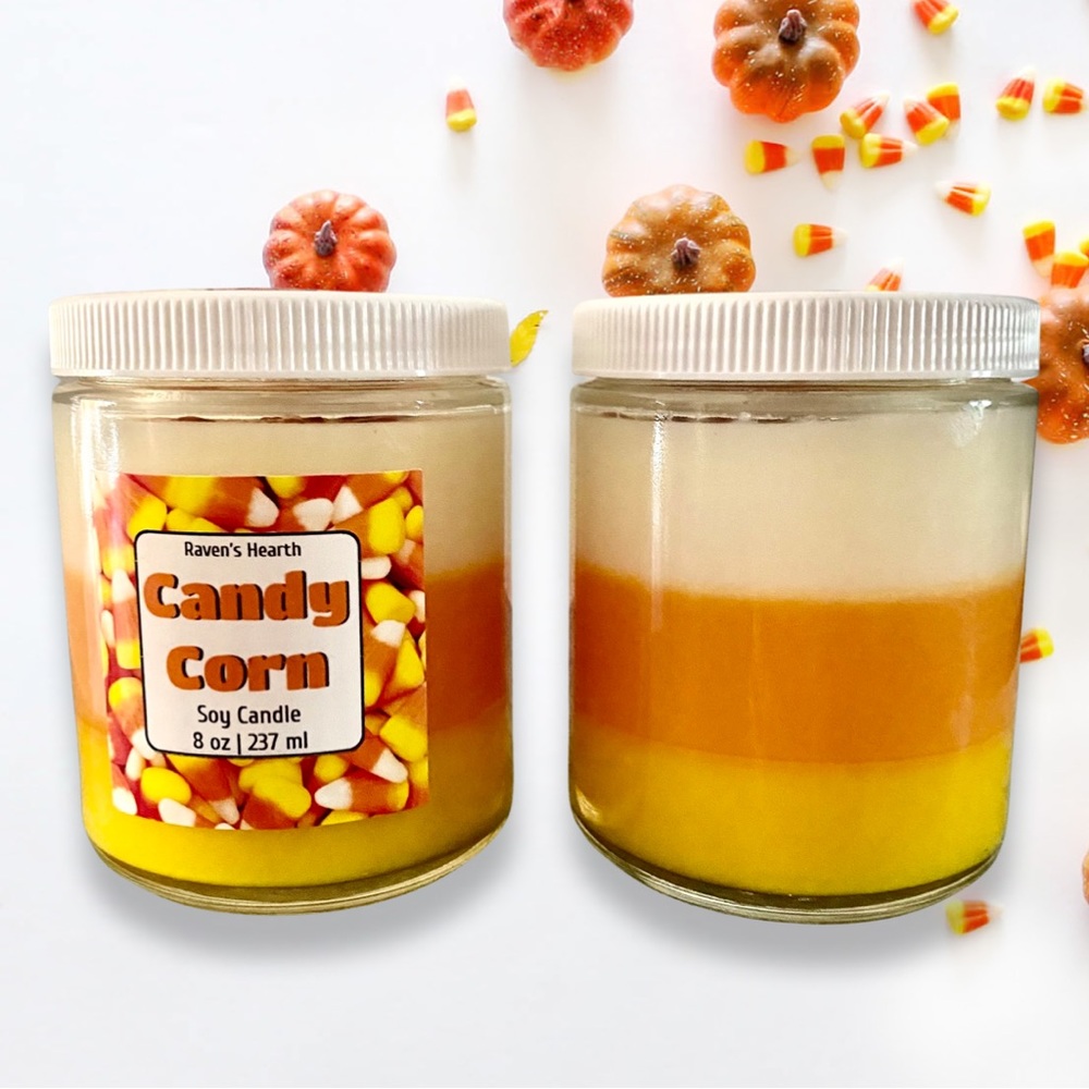Candy Corn Soy Candle 🎃 8 oz